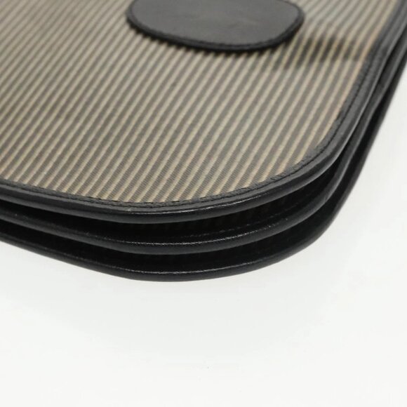 SAINT LAURENT PRADA Bag Coated canvas Nylon 2Set Black Beige Auth bs20228 - Picture 4 of 12